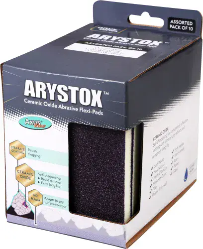 Arystox Ceramic Oxide Abrasive Flexi-Pads, Assorted by Axus