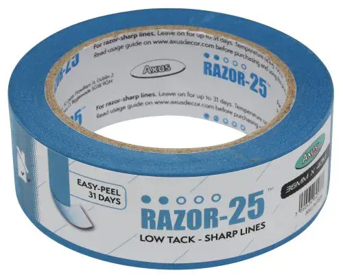 Razor-25 Low Tack Sharp Line Tape by Axus