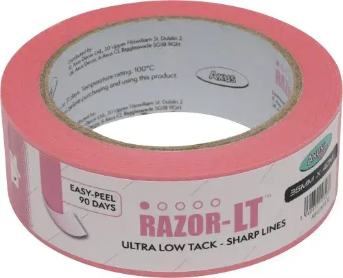 Razor-Lt Ultra Low Tack Sharp Line Tape by Axus