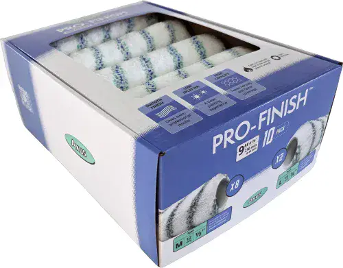 Pro-Finish Wall & Ceiling Roller Pack (8 X Mp Rollers, 2 X L by Axus