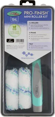 Pro-Finish Wall & Ceiling Mini Roller Kit (2 X Rollers, Tray by Axus