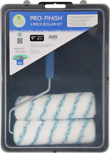 Pro-Finish Wall & Ceiling Roller Kit (2 X Rollers, Tray & Fr by Axus