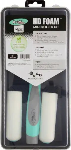 Pro-Finish Hd Foam Mini Roller Kit (2 X Rollers, Tray & Fram by Axus