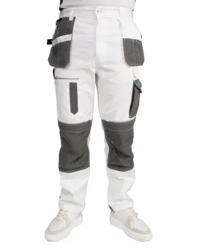 S-Tex Painter's Trousers, Classic Men's Fit, Bright White & by Axus